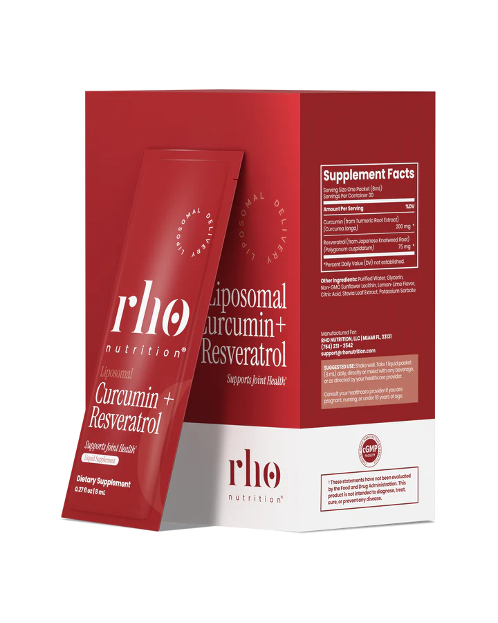 Rho Nutrition Liposomal Curcumin+ Resveratrol